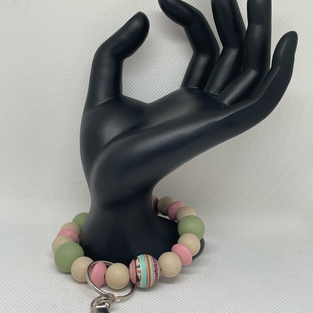 Stylish Colorful Beaded Keychain Bracelet
Expertly Made, Exclusively Yours